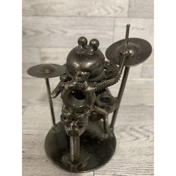 Frog music‎ band Scrap Metal Sculpture - Picture 7 of 7